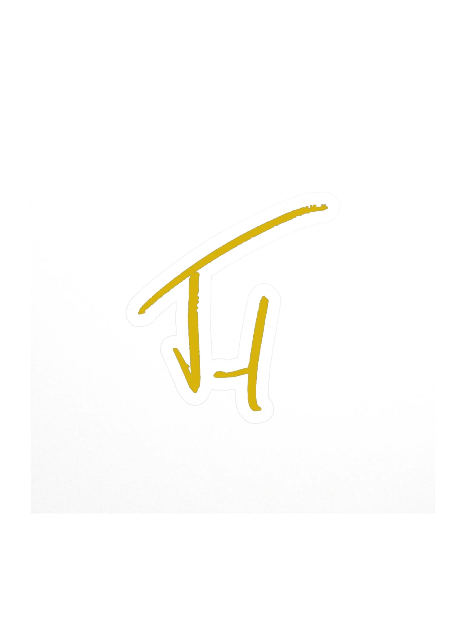 Classic Logo Sticker - Yellow